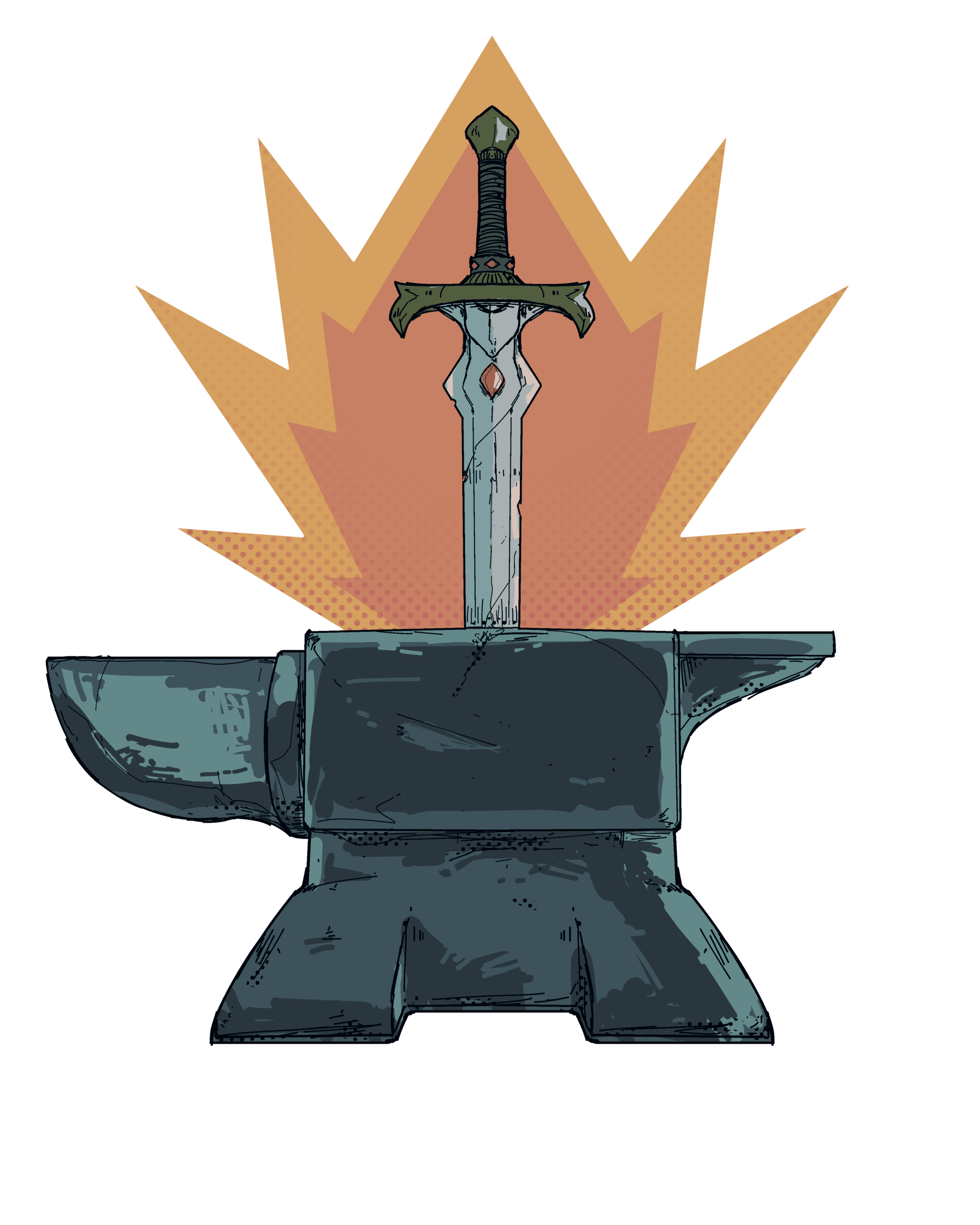 Sword in anvil